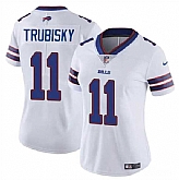 Women's Buffalo Bills #11 Mitch Trubisky White Vapor Stitched Football Jersey Dzhi,baseball caps,new era cap wholesale,wholesale hats